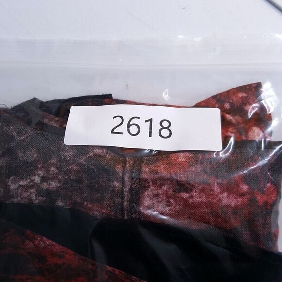 HELMUT LANG Womens Dress Size 0 Black Red Sheath Color Block MIDNIGHT FLORAL - Picture 9 of 9